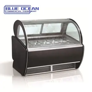 Tủ đông cho nhà mát hơn refridgeration thiết bị Italy Gelato Blast Tủ đông công nghiệp tủ đông Gelato Ice Cream hiển thị