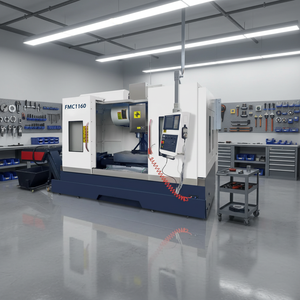Yüksek Hassasiyetli 5 Eksenli Dikey CNC İşleme Merkezi FMC1160 1200x600mm BT40 GSK Ağır Hizmet Tipi Sumore - Product Image 1