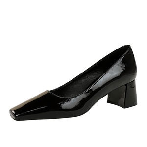 5288-9 BIGTREE Zapatos de Mujer Estilo Retro Europeo y Americano con Boca Poco Profunda, Versátiles - Product Image 1