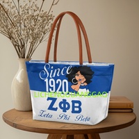 Sac fourre-tout personnalisé Zeta Phi Beta Sorority, réutilisable, design de créateur, sac de shopping pour sororité, sac de week-end