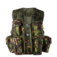Veste tactique unisexe en polyester avec poche d'hydratation, camouflage d'assaut, chasse, contrôle de la température, équipement tactique, fermeture éclair à loquet