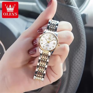 OLEVS calendario 6673 da <span class=keywords><strong>donna</strong></span> orologio automatico diamante di lusso quadrante meccanico orologio da <span class=keywords><strong>donna</strong></span> semplice moda classica <span class=keywords><strong>orologi</strong></span> da <span class=keywords><strong>donna</strong></span> - Product Image 1