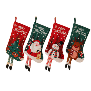 Christmas Stocking Large Stockings Santa Snowman Candy Gift Socks <b>Tree</b> <b>Ornament</b> Decorations for Family Holiday Xmas Party Decor - Product Image 1
