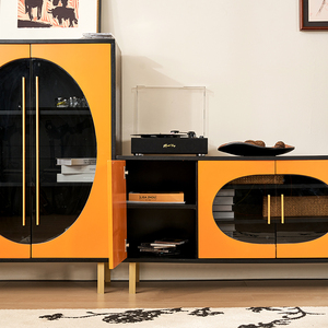 Modern Nordic Modular Kitchen Cabinet and Antique <b>Sideboard</b> With Large Capacity HDF for Dining Living Room <b>Sideboard</b> Cabinet - Product Image 2