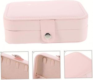 Mini Travel Case <b>Small</b> <b>Box</b> Traveling Jewelry Portable Storage Holder for Rings Earrings Girls Women Promotion - Product Image 4