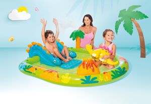 <span class=keywords><strong>Piscine</strong></span> gonflable <span class=keywords><strong>Intex</strong></span> 57166 Volcano Island Dinosaur Park en PVC écologique <span class=keywords><strong>avec</strong></span> <span class=keywords><strong>toboggan</strong></span> et jets d'eau, épaisseur 1,5 mm, pour enfants, utilisation estivale - Product Image 4