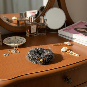 Vendita calda di tendenza Vintage fatti a mano in velluto titolari di coda di cavallo accessori di moda per ragazze all'ingrosso disponibili - Product Image 3