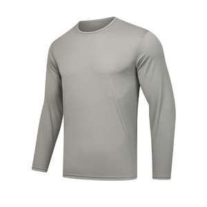 Biểu Tượng Tùy Chỉnh Trống Trắng Nén Cá T Áo Sơ Mi Vòng Cổ Nhanh Chóng Khô Thể Thao Chạy Tops Wicking Dài Tay Áo Polyester T-Shirt - Product Image 4