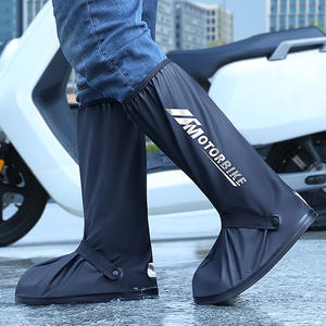 Cubrezapatos Impermeables de PVC de Tubo Alto, Cubrebotas Reutilizables con Reflector - Product Image 6