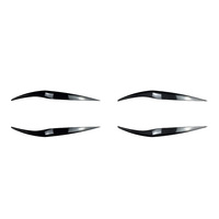 Autocollant durable pour les sourcils des phares avant pour Fiesta MK6.5 7.5 2013-2017, installation facile, idéal pour la modification et la réparation de voitures.