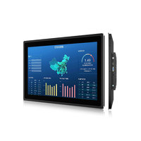Panel PC Industrial de 18.5 Pulgadas con Soporte VESA, Pantalla Impermeable IP65, Sistema Windows 11, Táctil Capacitiva, Computadora Todo en Uno