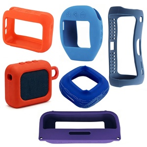 Étui de protection en silicone antichoc pour haut-parleur Bluetooth, sur mesure par le fabricant, anti-poussière, portable, avec mousqueton - Product Image 1
