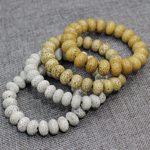 Pulsera de Semillas de Bodhi, 108 Cuentas en Forma de Barril, Joyería Religiosa Unisex, Estilo Étnico, Coleccionable - Product Image 1