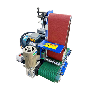 Stainless Steel Sheet Surface <strong>Grinder</strong> Flat Metal Deburring Polishing Machine with <strong>Sand</strong> Paper Belt for Mirror Finishing - Product Image 3