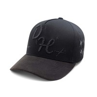 Gorra de Béisbol Clásica con Pedrería, Gorra Estilo Dad de Sarga, Gorra Ajustable de Moda Bling Streetwear Hip Hop para Hombres y Mujeres