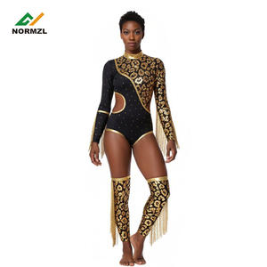 महिला मेजर नृत्य वर्दी सफेद गुलाबी काले रंग की नृत्य टीम प्रदर्शन नृत्य नाउन फ्रिंज मेजर वर्दी - Product Image 6