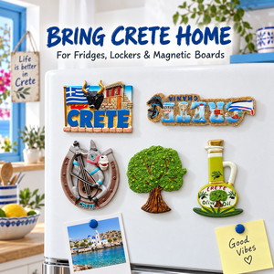 Imanes de Resina 3D Pintados a Mano, Recuerdo de <span class=keywords><strong>Crete</strong></span>, <span class=keywords><strong>Grecia</strong></span>, Hechos a Mano, Regalos de Viaje Mediterráneo, Venta de Fábrica OEM/ODM, SWAITE - Product Image 2