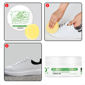 Pasta Limpiadora de <span class=keywords><strong>Zapatos</strong></span> Portátil DAAN 80g, <span class=keywords><strong>Crema</strong></span> Limpiadora de Zapatillas Blancas Mini - Product Image 3