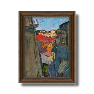 Riproduzione del Dipinto Originale 'La Piccola Casa Bianca' di Zhang Liping, Arte Decorativa per Soggiorno e Camera da Letto - Product Image 6