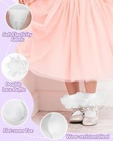 Vente en gros de chaussettes à volants pour filles avec fleurs en coton tricoté et moelleux en dentelle à volants Sweet Princess Toddlers Chaussettes en dentelle pour bébés