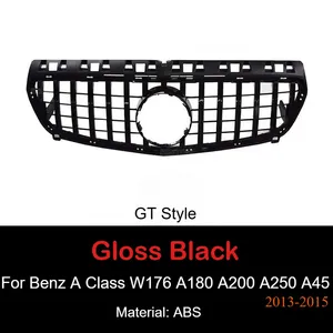 สปอยเลอร์กันชนหน้า สำหรับ Mercedes Benz A Class W176 A180 A200 A250 A45 ปี 2013 ถึง 2018  กระจังหน้าทรง GTR รุ่นปรับโฉม - Product Image 6