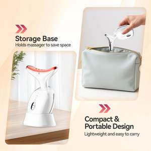 Mesin Pijat Wajah SHOmfrs untuk Perawatan Wajah |   Terapi Cahaya <span class=keywords><strong>Ultrasound</strong></span> <span class=keywords><strong>LED</strong></span> Alat Pijat Wajah EMS Terapi Cahaya Merah Elektrik untuk Wajah - Product Image 6