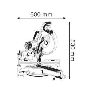 Bosch GCM 12 SDE Professional radial <b>mitre</b> <b>saw</b>, 305mm <b>blade</b> - Product Image 5