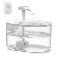 Fontaine à eau automatique pour animaux de compagnie de 3,5 L, distributeur d'eau transparent pour chats de 118 oz, fontaine à eau intelligente à faible bruit de 25 dB pour chats et chiens