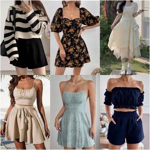 Vestidos de mujer Ropa al por mayor Pacas De Ropa Vestido de mujer de marca Tops Camiseta Ropa Bale - Product Image 5