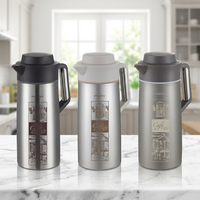 PINKAH Grande Carafe Thermique en Acier Inoxydable 2000 ml (68 oz) – Bouteille Isotherme Sous Vide pour Café et Eau – Garde au Chaud 24h