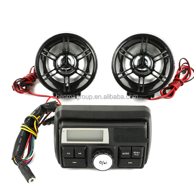 USB Stereo Motorbike Handlebar MP3 Speakers Motorcycle Horn