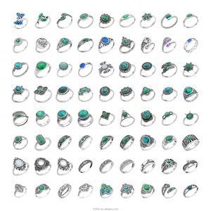 1000S diseño Popular ventas al por mayor Plata de Ley 925 con Turquesa mujeres conjuntos de joyería de moda para regalo de fiesta personalizado - Product Image 6