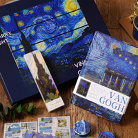 Kreative Van Gogh Geschenke Aufkleber Washi Tape Lesezeichen Set Geschenkbox Notizbücher Tagebücher Navidad Neue Ideen 2027 Handgefertigt