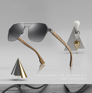 Directo <span class=keywords><strong>de</strong></span> fábrica <span class=keywords><strong>de</strong></span> alta calidad 2025 gafas <span class=keywords><strong>de</strong></span> sol <span class=keywords><strong>de</strong></span> mujer MARCO <span class=keywords><strong>DE</strong></span> Metal dorado <span class=keywords><strong>lentes</strong></span> <span class=keywords><strong>de</strong></span> moda polarizadas madera Anti-UV Tac marca sombras - Product Image 6