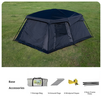 Tente de camping, auvent de glamping, tente de plein air, abri imperméable, équipement de camping familial, matériel de camping en plein air
