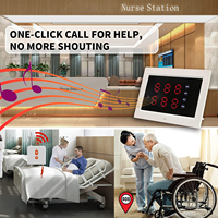 Bouton d'appel intelligent sans fil pour soignant, alerte de vibration pour les personnes âgées/patients/personnes handicapées à domicile, 1 récepteur au poignet