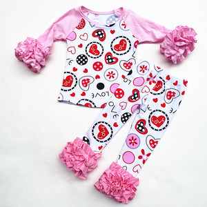 Ropa de Moda Infantil al por Mayor, Conjuntos de Boutique para el Día de San Valentín, Conjuntos para Niños, Ropa para Niños - Product Image 3