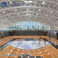 Estructura de Acero Comercial para Gimnasio, Pabellón Deportivo, Construcción de Estructura de Acero Prefabricada para Arena Interior