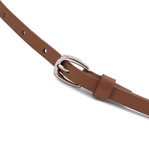 Cinturón de Cuero PU Marrón con Hebilla de Aleación, Ancho Regular, para Mujer, Uso Casual - Product Image 3