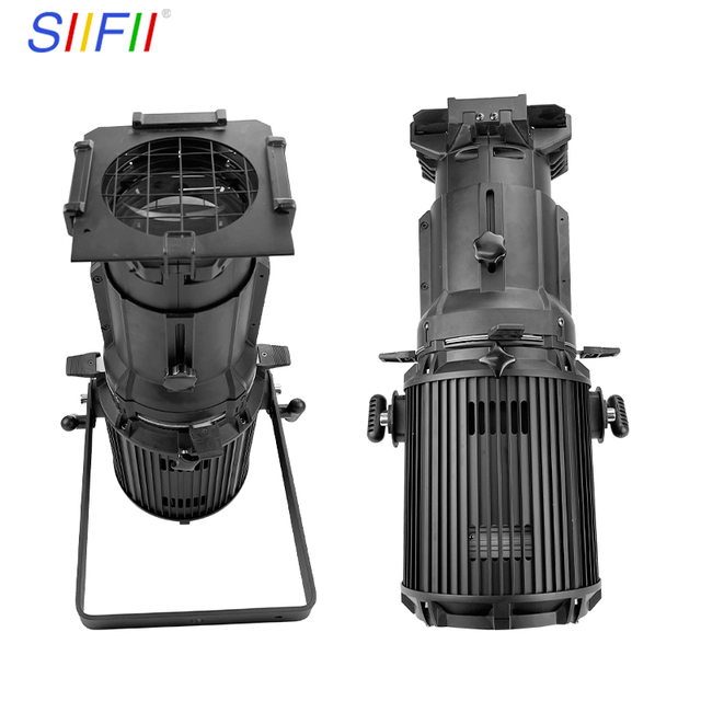 200W Professional Stage Lighting DMX Ellipsoidal LED Light Warm White Profile Spotlights for Small Theaters and Stages