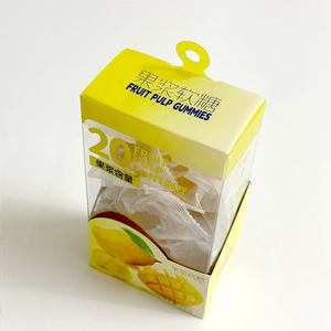 Thấp moq tùy chỉnh đẹp bù đắp UV in ấn mềm nhăn gấp tái chế Pet <span class=keywords><strong>PVC</strong></span> hộp nhựa bao bì cho kẹo - Product Image 2