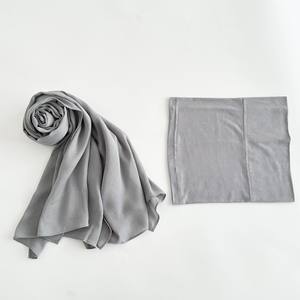 New Design Modal <b>Hijab</b> <b>Set</b> Matching Color With 10cm Cotton Jersey Undercap Premium Matching Bamboo Woven Modal Cotton <b>Hijab</b> <b>Set</b> - Product Image 5