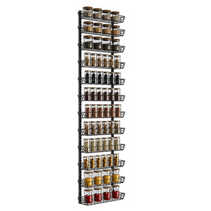 Wall Mounted Spice Rack Multi Layer Large Capacity Condiment <b>Storage</b> <b>Kitchen</b> Organizer - Product Image 5