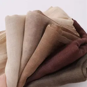 Zifeng OEM-Bufandas Al Por Mayor, Hijab musulmán de rayón fino de algodón, chal liso de lino y algodón, venta Al Por Mayor