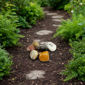 Pierres de rivière naturelles polies 1,6-2,4 pouces, galets décoratifs mixtes pour aménagement paysager intérieur/extérieur, cour, design moderne - Product Image 2