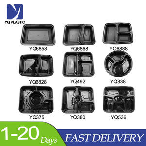 Fiambreras de almacenamiento de comida Bento de 3 compartimentos desechables para microondas de plástico para comida de catering ODM/OEM - Product Image 2