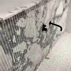 Carreaux de marbre blanc d'huître en pierre de luxe - Product Image 6