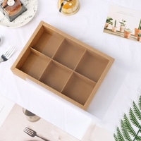 Boîte à gâteaux de luxe pour Mochi, Donuts, Gaufres, Pâtisseries, Biscuits, Desserts, Pâtisserie, Boîte à tiroir avec 2, 4 ou 6 séparateurs, Boîte à cupcakes