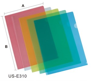 US-E310 Plastic Clear <strong>Document</strong> <strong>Folder</strong> Project Pocket L Shape File <strong>Folder</strong> - Product Image 1