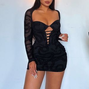 knee length dresses for ladies Runway Luxury Party Night Mini Dresses Sexy Deep V neck Shiny Glitter   ASHORE SHOP
